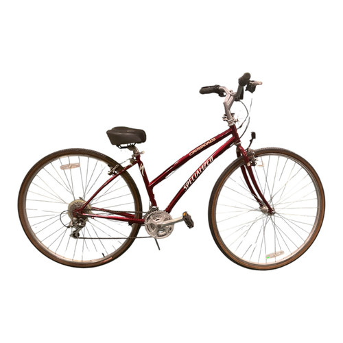 Vist Large View of Product Image Which is Used CROSSROADS SPECIALIZED Hybrid/City Bike Womens Maroon 53-55cm - MD Frame