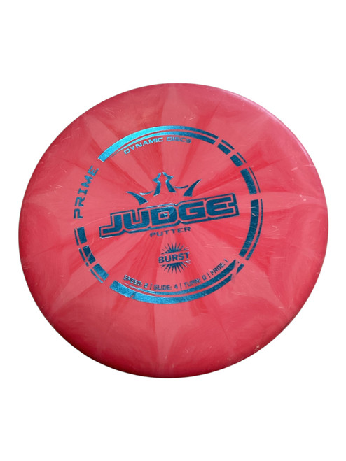 Vist Large View of Product Image Which is Used Dynamic Discs PRIME BURST JUDGE Disc Golf Putter Red