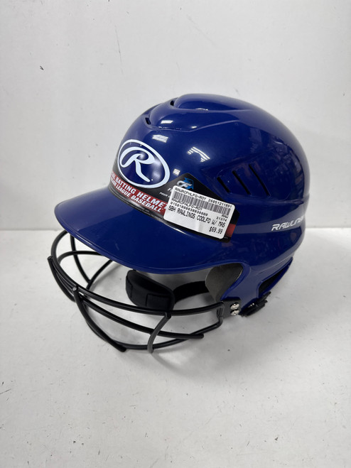 Vist Large View of Product Image Which is New SBH RAWLINGS COOLFO W/ MASK ROYAL
