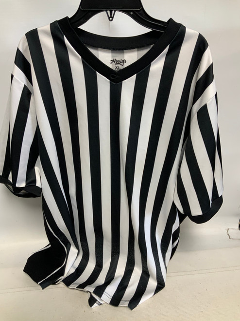 Vist Large View of Product Image Which is Used HONIGS REFEREE SHIRT Basketball Adult Top Black XL