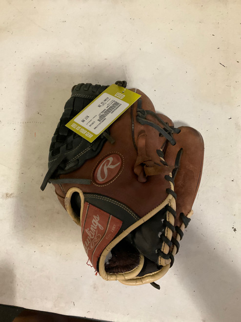 Vist Large View of Product Image Which is Used Rawlings SANDLOT BB/SB Glove RH Throw Brown 12"