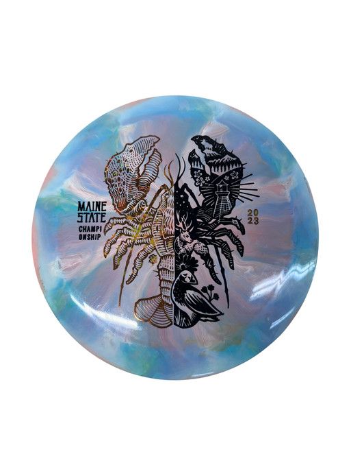 Vist Large View of Product Image Which is Used Thought Space Athletics MAINE STATE CHAMP Disc Golf Driver Pink