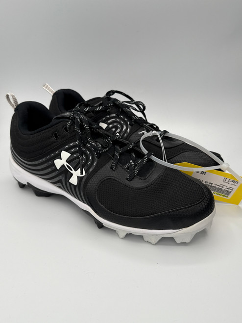 Vist Large View of Product Image Which is Used Under Armour BB/SB Cleats Black Senior 11