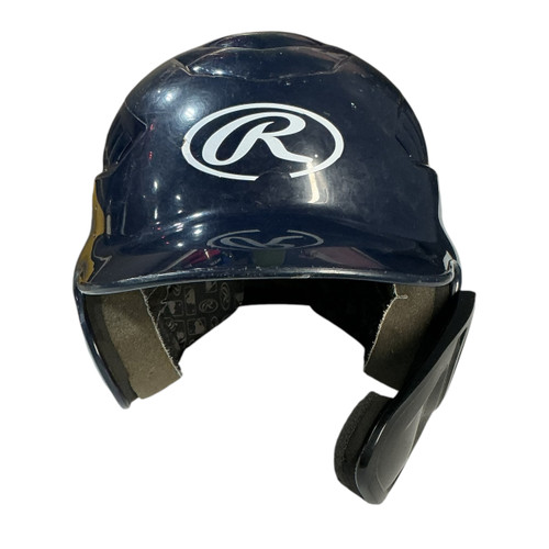 Vist Large View of Product Image Which is Used Rawlings 6 1/4- 6 7/8 RAWLINGS BB HELMET Batting Helmet No Mask Navy Blue One Size