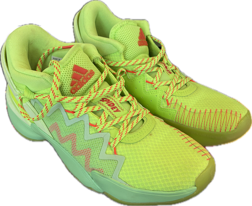 Vist Large View of Product Image Which is Used Adidas DONAVAN MITCHELL Basketball Shoes M Neon Green Senior 8
