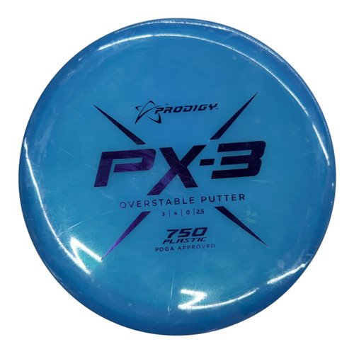 Vist Large View of Product Image Which is Used Prodigy PX3 Disc Golf Putter Royal Blue 172g