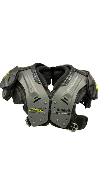 Vist Large View of Product Image Which is  Riddell POWER FB Shoulder Pads Grey XS