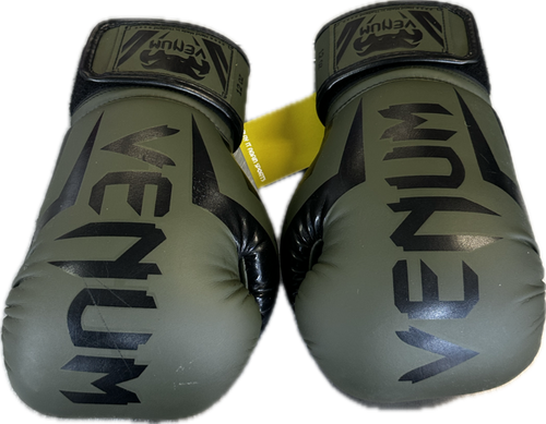 Vist Large View of Product Image Which is Used Venum Boxing Gloves Green Senior