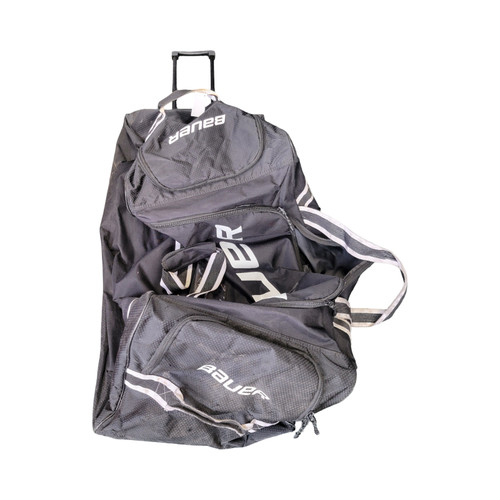 Vist Large View of Product Image Which is Used Bauer Sr Hockey Wheeled Black