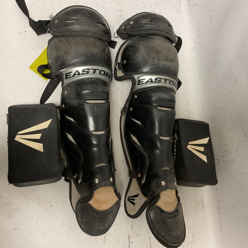 Vist Large View of Product Image Which is Used Easton GAMETIME Intermediate Catchers Leg Guards Black