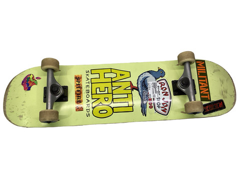 Vist Large View of Product Image Which is Used ANTI HERO SKATEBOARD PIGEON Complete Skateboard Yellow 8 1/4"