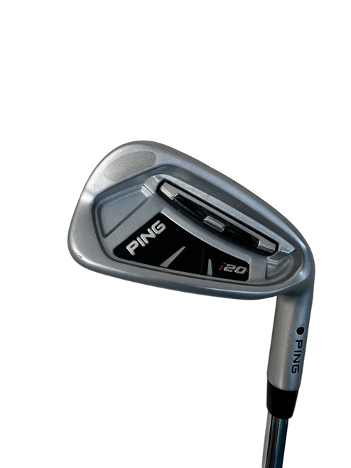 Vist Large View of Product Image Which is Used Ping I20 BLACK DOT Mens Individual Iron RH Silver 7 Iron
