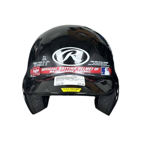 Vist Large View of Product Image Which is Used Rawlings TBALL Batting Helmet No Mask Black One Size