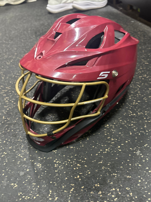 Vist Large View of Product Image Which is Used Cascade S Lacrosse Helmet Maroon One Size
