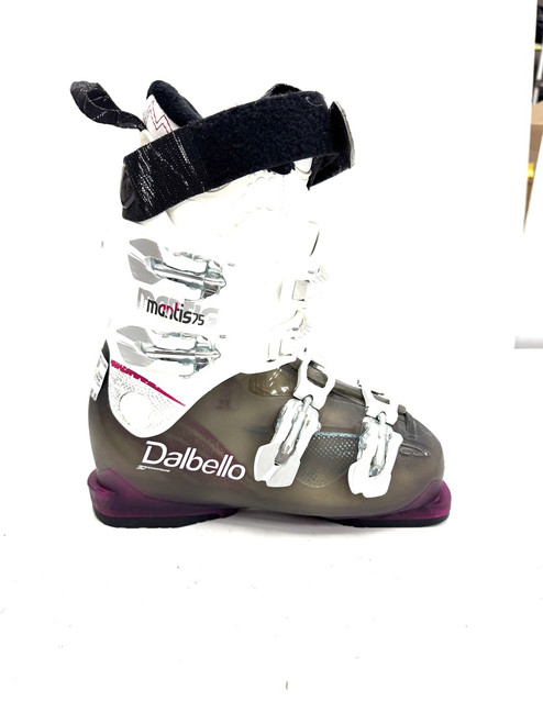 Vist Large View of Product Image Which is Used Dalbello MANTIS 75 WOMENS 255MP Womens DH Ski Boot White 255 MP - M07.5 - W08.5