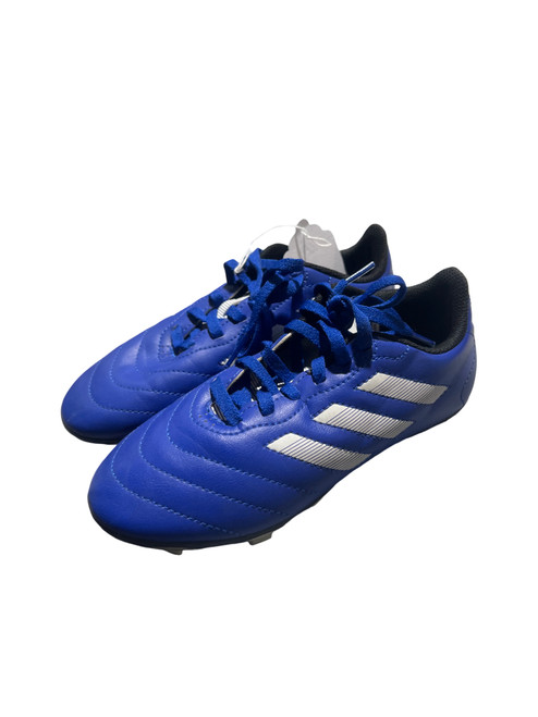 Vist Large View of Product Image Which is Used Adidas Soccer Cleats Royal Blue Junior 02