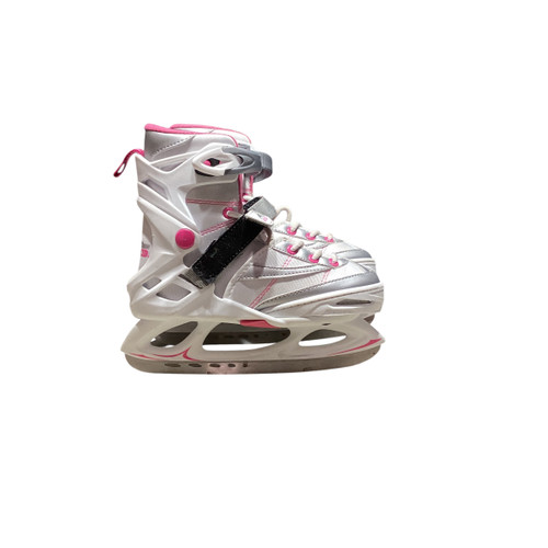 Vist Large View of Product Image Which is Used Lake Placid SUMMIT G 11-2 Girls Softboot Skate White Adjustable