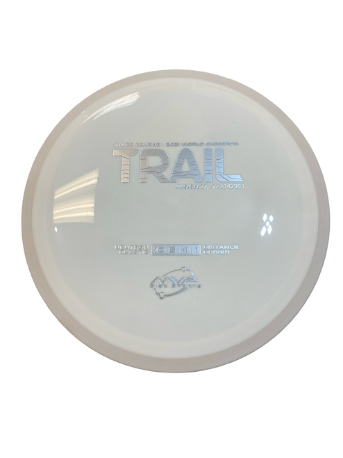 Vist Large View of Product Image Which is Used MVP NEUTRON TRAIL Disc Golf Driver White
