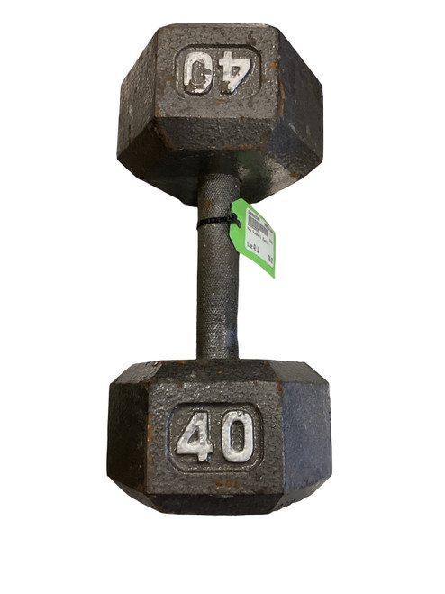 Vist Large View of Product Image Which is Used Hex Dumbbell (Each) 40 lb