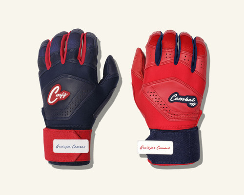 Vist Large View of Product Image Which is Combat Ying Yang Long Strap Batting Gloves