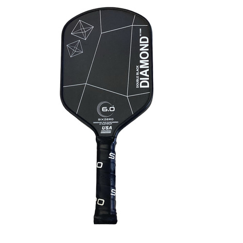 Vist Large View of Product Image Which is Used Black Diamond DOUBLE BLACK DIAMOND 6.0 Pickleball Racquet Black