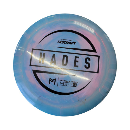 Vist Large View of Product Image Which is Used Discraft HADES Disc Golf Driver Royal Blue