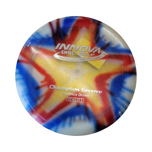 Vist Large View of Product Image Which is Used Innova CHAMPION GROOVE Disc Golf Driver White