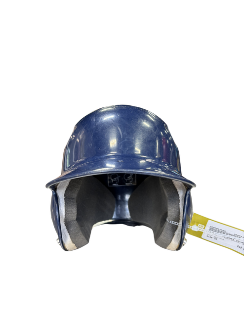 Vist Large View of Product Image Which is Used Rawlings BASEBALL HELMET Batting Helmet No Mask Navy Blue One Size