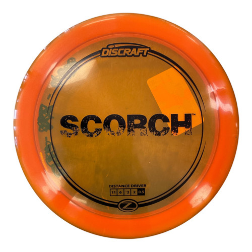 Vist Large View of Product Image Which is Used Discraft Z SCORCH Disc Golf Driver Orange 174g