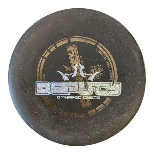 Vist Large View of Product Image Which is Used Dynamic Discs PRIME BURST DEPUTY Disc Golf Putter Black 176g