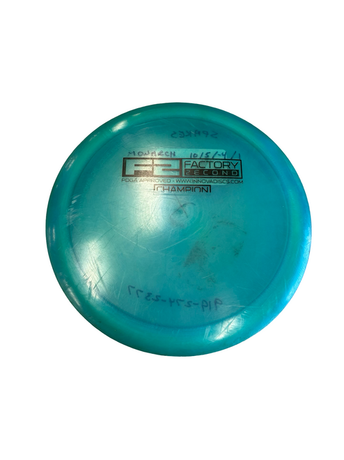 Vist Large View of Product Image Which is Used Innova FACTORY SECOND Disc Golf Driver Royal Blue