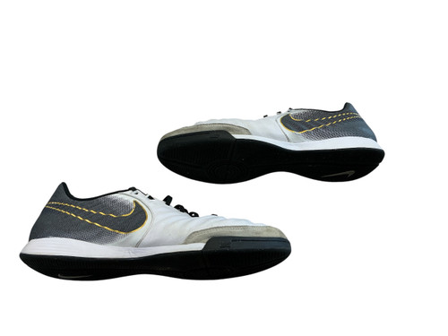 Vist Large View of Product Image Which is Used Nike TIEMPO Soccer Indoor Shoes Black And White Senior 13