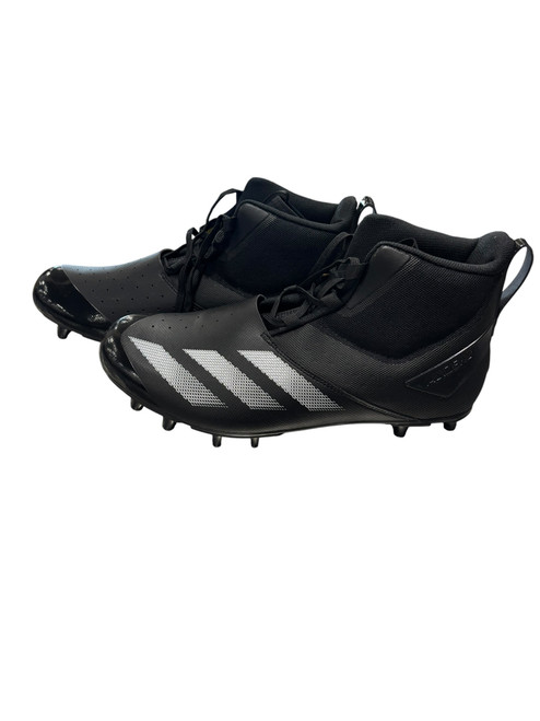 Vist Large View of Product Image Which is Used Adidas SM ADIZERO CHAOS 2E Adult FB Cleats Black Senior 12.5