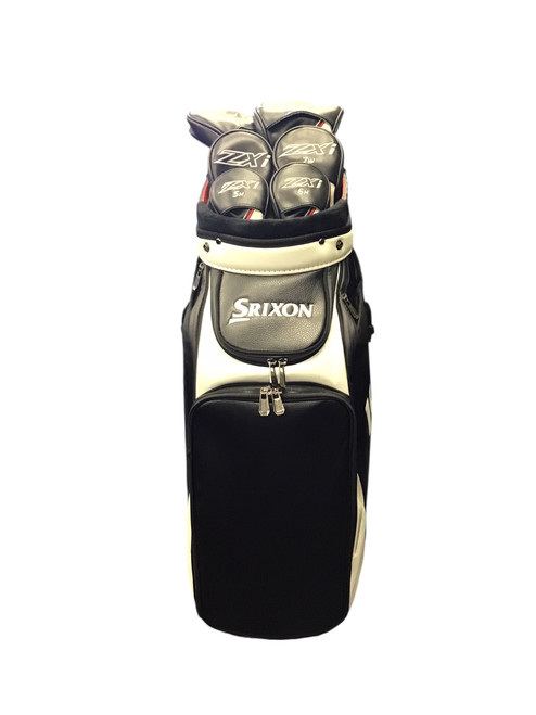 Vist Large View of Product Image Which is USED SRIXON STAFF BAG MEN'S CART BAG BLACK