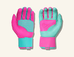 Vist Large View of Product Image Which is COMBAT MFG YING YANG LONG STRAP BATTING GLOVES ADULT MEDIUM