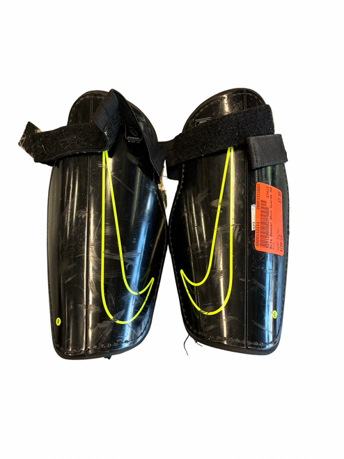 Vist Large View of Product Image Which is Used Nils Soccer Shin Guards Adult Yellow LG
