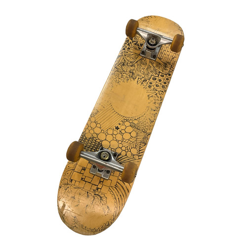 Vist Large View of Product Image Which is Used SKATEBOARD W/ VENTURE TRUCKS Complete Skateboard Brown 7 3/4"
