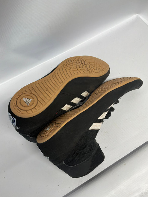 Vist Large View of Product Image Which is Used Adidas Wrestling Shoes Black Senior 11.5
