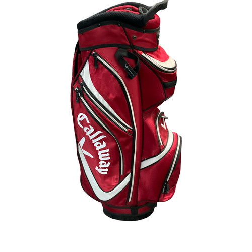 Vist Large View of Product Image Which is Used Callaway CHEV ORG 14 Mens Cart Bag Red