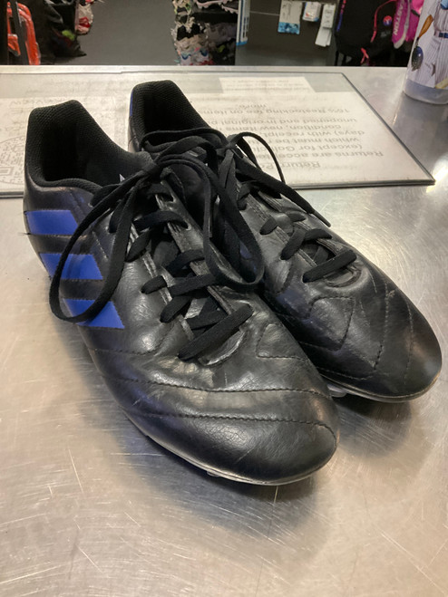 Vist Large View of Product Image Which is Used Adidas Soccer Cleats Black Senior 7.5