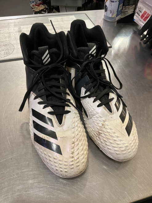 Vist Large View of Product Image Which is Used Adidas Adult FB Cleats White Senior 8