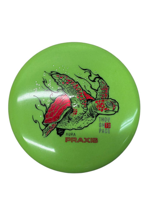 Vist Large View of Product Image Which is Used Thought Space Athletics PRAXIS AURA Disc Golf Putter Green 174g