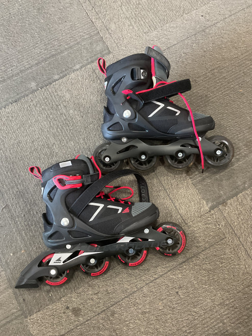 Vist Large View of Product Image Which is Used Rollerblade MACROBLADE 80W Senior Rec Fitness Skates Pink Senior 7