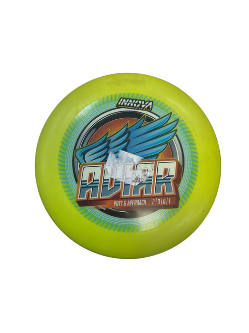 Vist Large View of Product Image Which is Used Innova DX AVIAR Disc Golf Putter Yellow 170g
