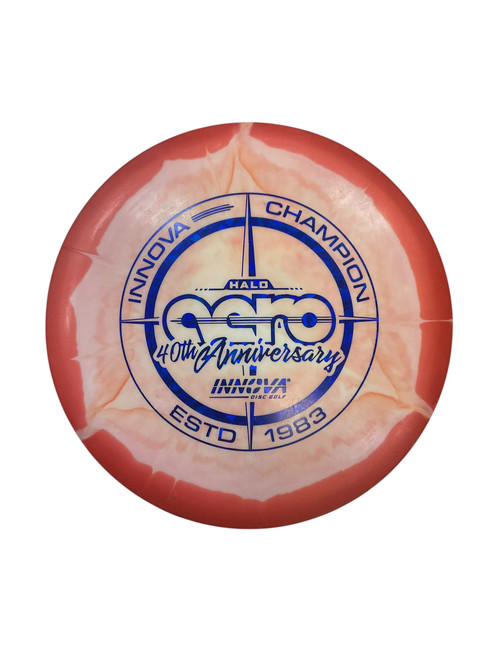 Vist Large View of Product Image Which is Used Innova HALO STAR AERO 40TH ANNIVERSARY Disc Golf Putter Orange 180g