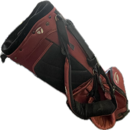 Vist Large View of Product Image Which is Used Taylormade MAROON RED Mens Stand Golf Bag Maroon