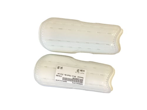 Vist Large View of Product Image Which is Used Soccer Shin Guards Junior White SM