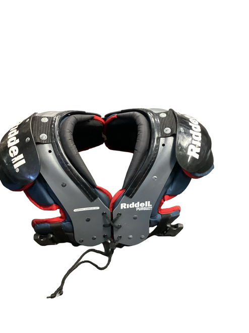 Vist Large View of Product Image Which is Used Riddell PURSUIT LARGE FB Shoulder Pads Black LG