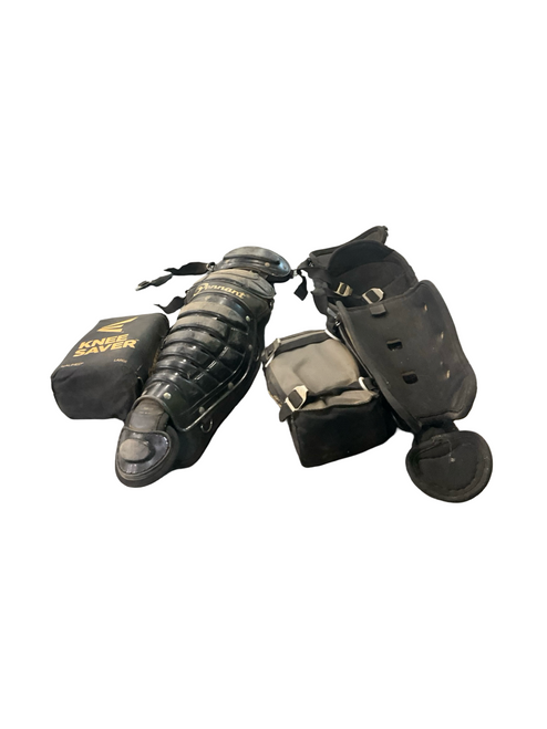 Vist Large View of Product Image Which is Used PENNANT Catchers Leg Guards Black Junior