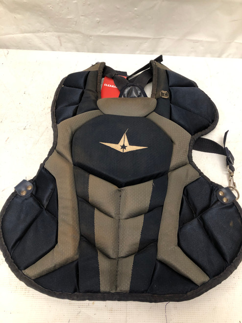 Vist Large View of Product Image Which is Used All Star S7 CHEST PROTECTER Catchers Chest Protector Navy Blue Intermed